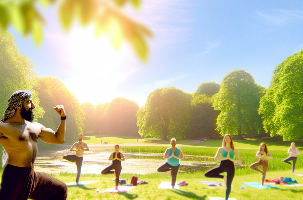 Udendørs yoga i parken om sommeren i holbæk – gratis guide