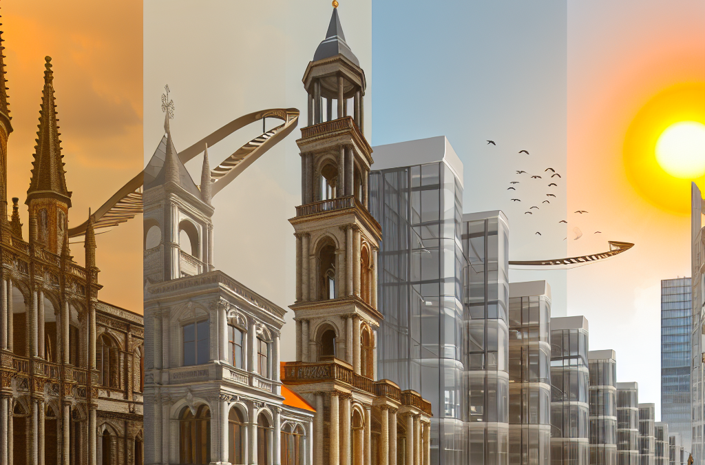 Arkitekturvandring fra ældre renæssance til moderne by
