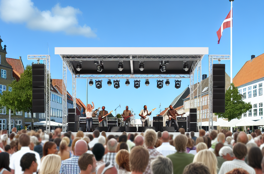Sommerkoncerter under åben himmel på rådhuspladsen i rødovre
