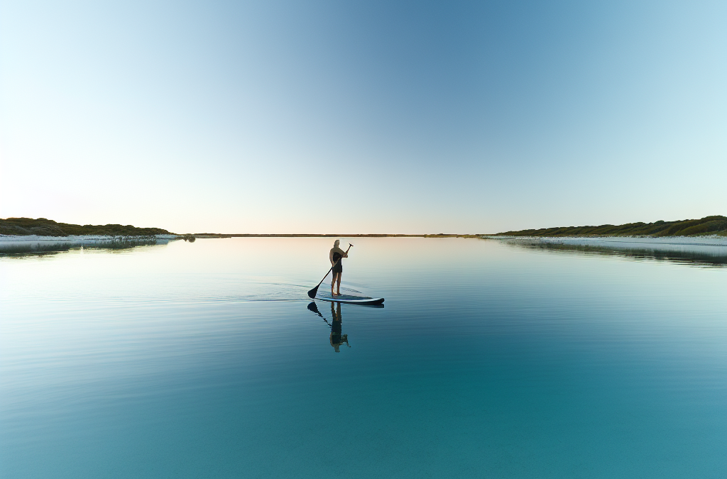 Tag sup-boardet ud på det flade vand i holbæk fjord