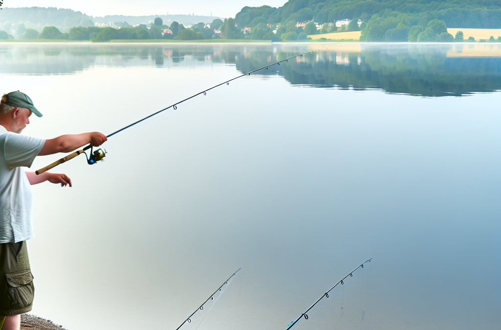 Fiskespots efter gedder og aborrer fra søbredden – Lyngby