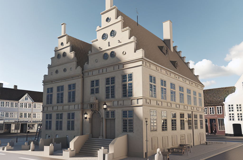 Fortællingen om det gamle rådhus placeret på torvet hillerød