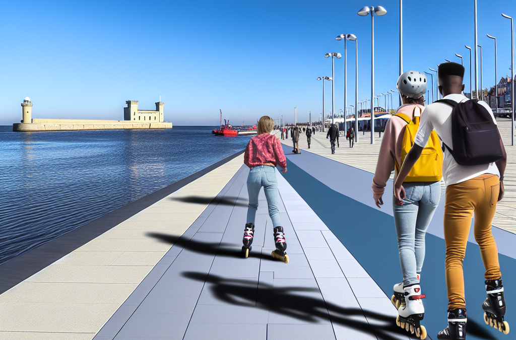 Ruter til rulleskøjter langs Nordhavnen og kysten–Helsingør