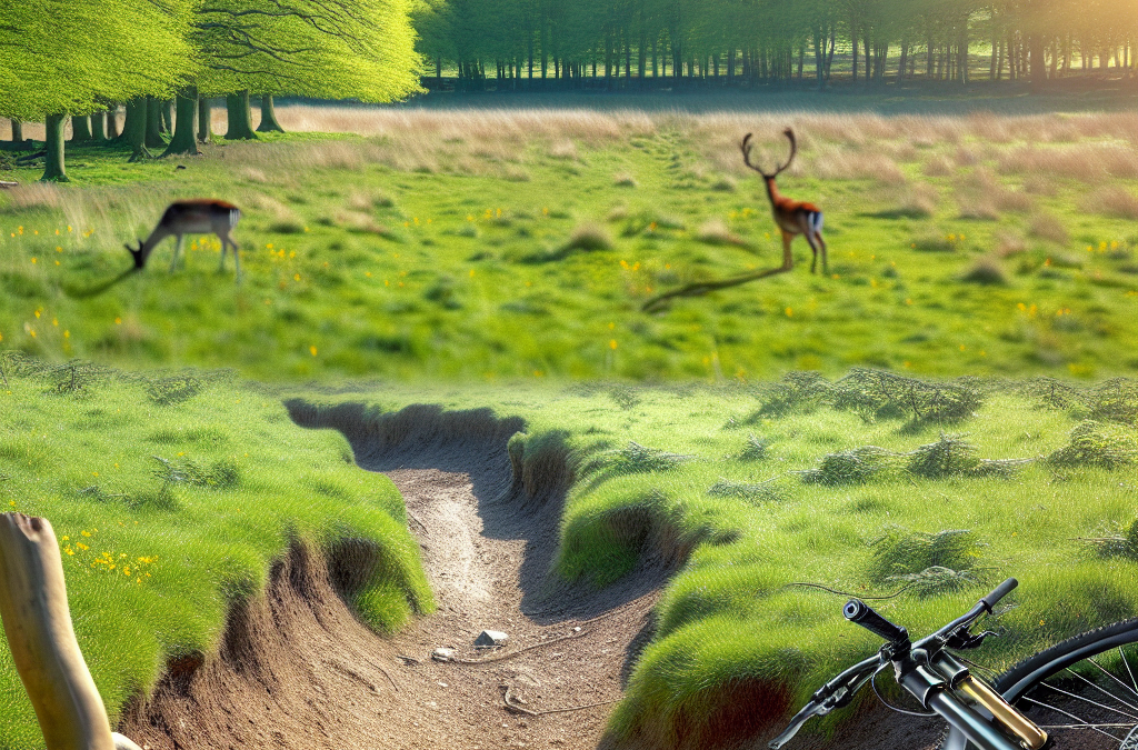 Udfordrende mountainbikespor i store dyrehave i hillerød